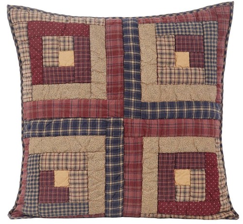 Square hand quilted - quilted, euro